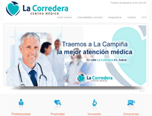 Tablet Screenshot of centromedicolacorredera.com